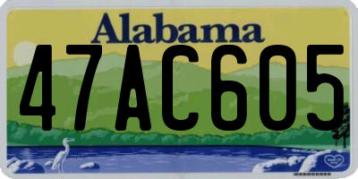 AL license plate 47AC605