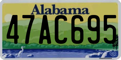 AL license plate 47AC695