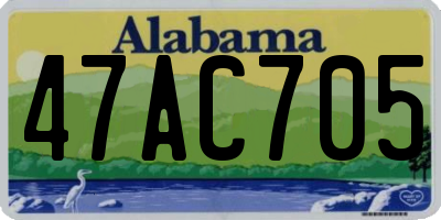 AL license plate 47AC705