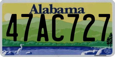 AL license plate 47AC727