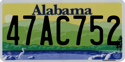 AL license plate 47AC752