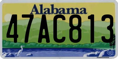 AL license plate 47AC813