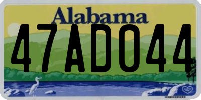 AL license plate 47AD044