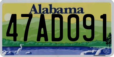 AL license plate 47AD091