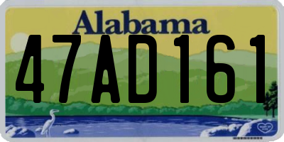 AL license plate 47AD161