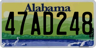AL license plate 47AD248