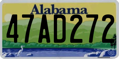 AL license plate 47AD272