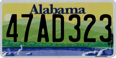 AL license plate 47AD323