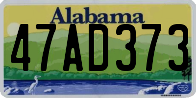 AL license plate 47AD373