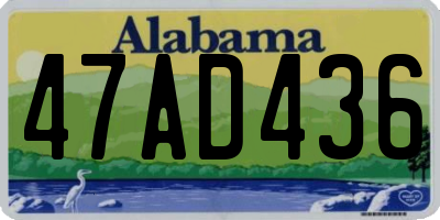 AL license plate 47AD436
