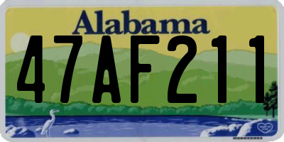 AL license plate 47AF211