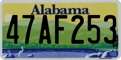 AL license plate 47AF253