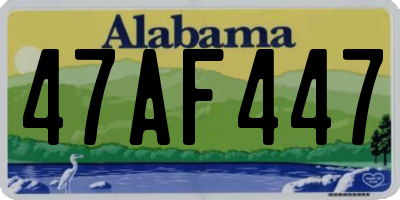 AL license plate 47AF447