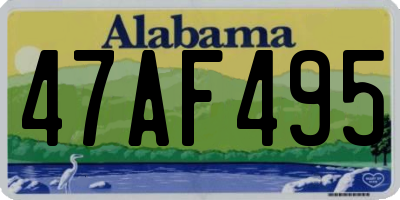 AL license plate 47AF495