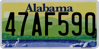 AL license plate 47AF590
