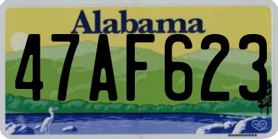 AL license plate 47AF623
