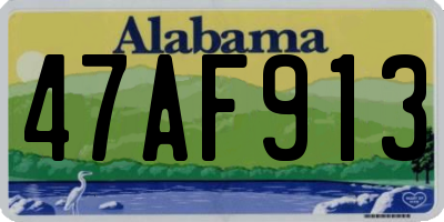 AL license plate 47AF913