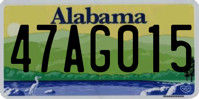 AL license plate 47AG015