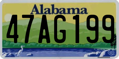 AL license plate 47AG199
