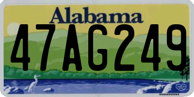 AL license plate 47AG249
