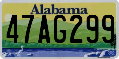 AL license plate 47AG299