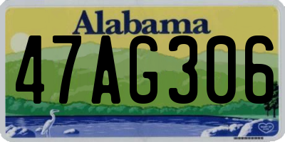 AL license plate 47AG306