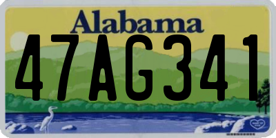 AL license plate 47AG341
