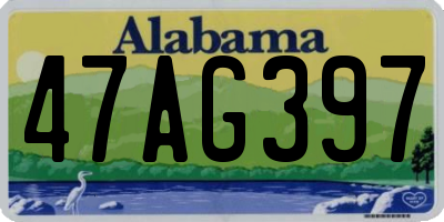AL license plate 47AG397