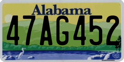 AL license plate 47AG452