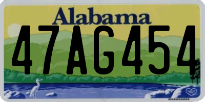 AL license plate 47AG454
