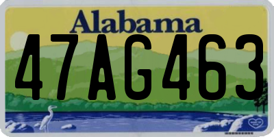 AL license plate 47AG463