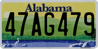 AL license plate 47AG479