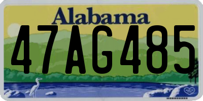 AL license plate 47AG485