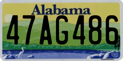 AL license plate 47AG486