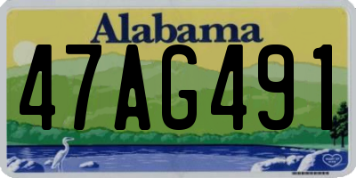 AL license plate 47AG491