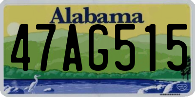 AL license plate 47AG515