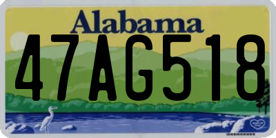 AL license plate 47AG518