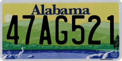 AL license plate 47AG521
