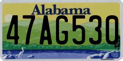 AL license plate 47AG530