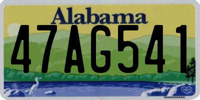 AL license plate 47AG541