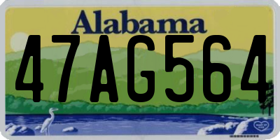 AL license plate 47AG564