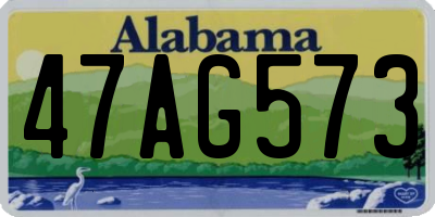 AL license plate 47AG573