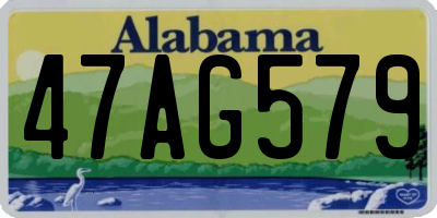 AL license plate 47AG579