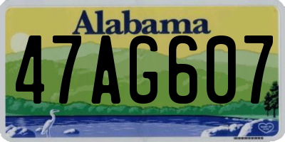 AL license plate 47AG607