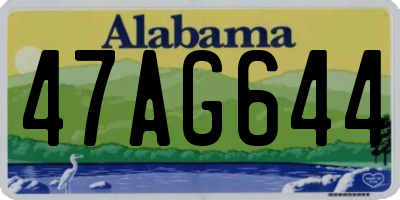 AL license plate 47AG644