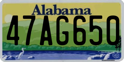AL license plate 47AG650