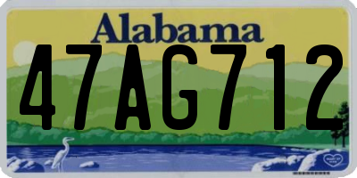 AL license plate 47AG712
