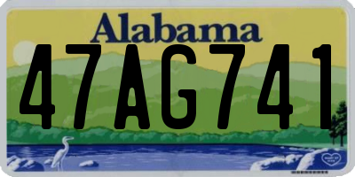 AL license plate 47AG741