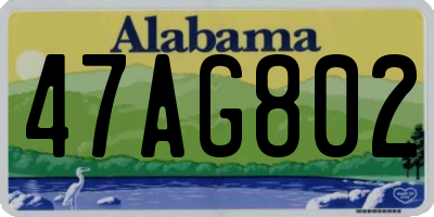 AL license plate 47AG802
