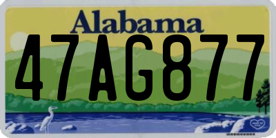 AL license plate 47AG877